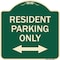 Signmission Reserved Parking Resident Parking Heavy-Gauge Aluminum Architectural Sign, 18" x 18", G-1818-23039 A-DES-G-1818-23039 - alternate 1